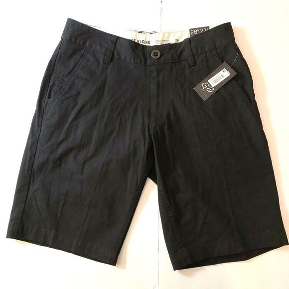 Fox Other - Fox Racing Essex 2.0 Chino Shorts Mens 29 Black Stretch NEW